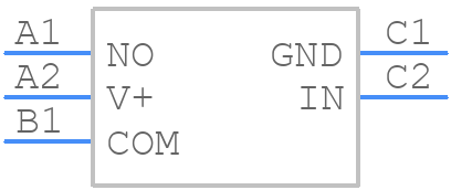 TS5A3166YZPR - Texas Instruments - PCB symbol