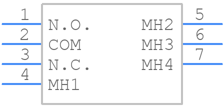 D22012LB - NKK Switches - PCB symbol