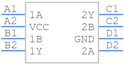 SN74LVC2G00YZPR - Texas Instruments - PCB symbol