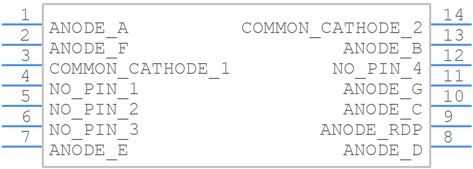 LDS-C416RI - Lumex - PCB symbol
