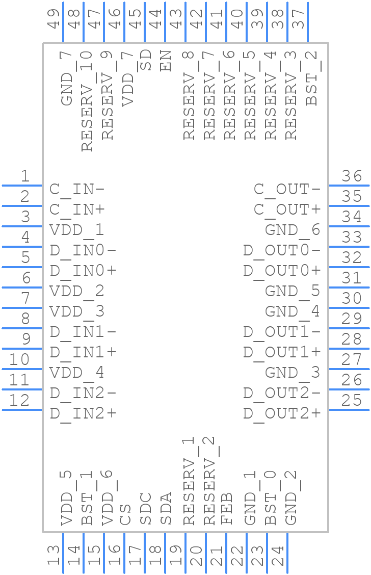 DS16EV5110ASQ/NOPB - Texas Instruments - PCB symbol