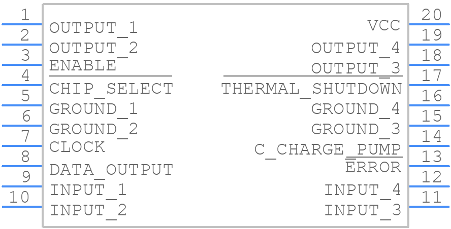 LMD18400N - Texas Instruments - PCB symbol