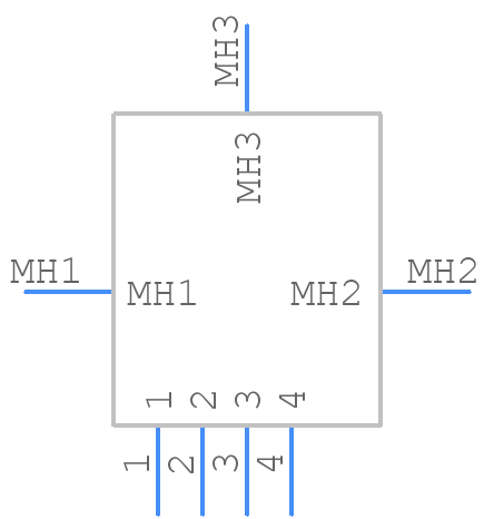 1050570001 - Molex - PCB symbol