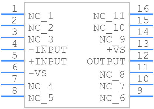 AD825ARZ-16 - Analog Devices - PCB symbol