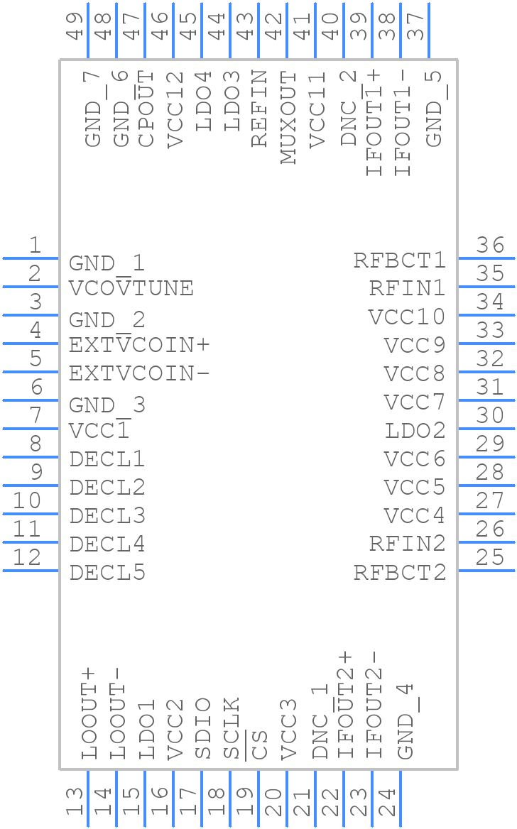 ADRF6612ACPZ-R7 - Analog Devices - PCB symbol
