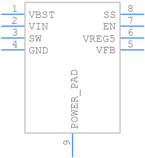 TPS54339EDDAR - Texas Instruments - PCB symbol