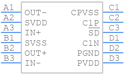 LM48556TLBD - Texas Instruments - PCB symbol