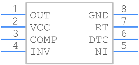 TL5002ID - Texas Instruments - PCB symbol