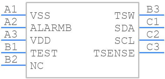 LC709203FXE-01MH - onsemi - PCB symbol