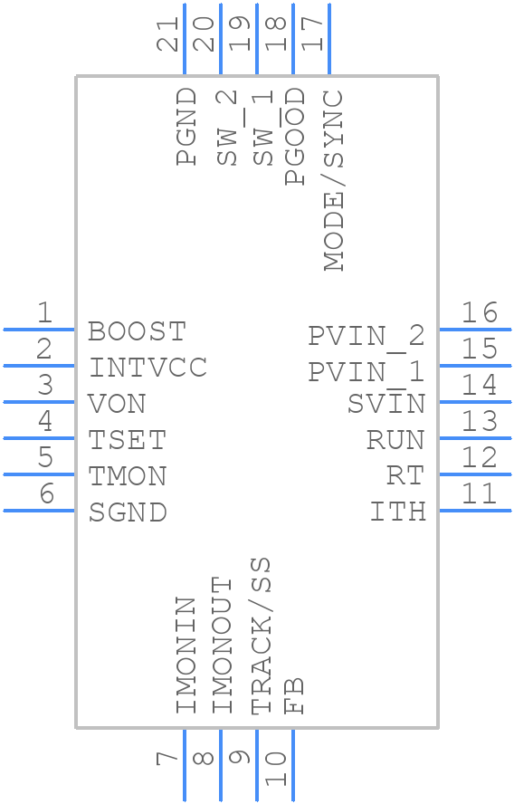 LTC3626IUDC#PBF - Analog Devices - PCB symbol