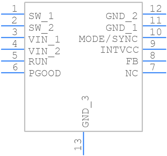 LTC3624EMSE-3.3#PBF - Analog Devices - PCB symbol