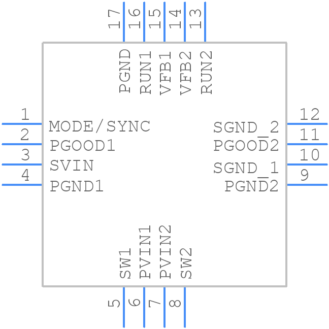 LTC3607EUD#PBF - Analog Devices - PCB symbol