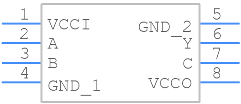 74AXP1T57GTX - Nexperia - PCB symbol