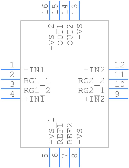 AD8224HACPZ-RL - Analog Devices - PCB symbol