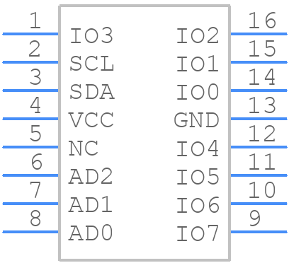 DS2482-800+ - Analog Devices - PCB symbol