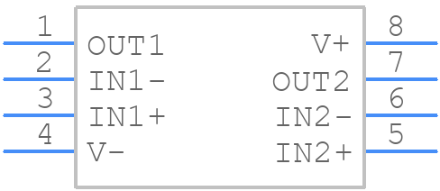 LM258DRG4 - Texas Instruments - PCB symbol