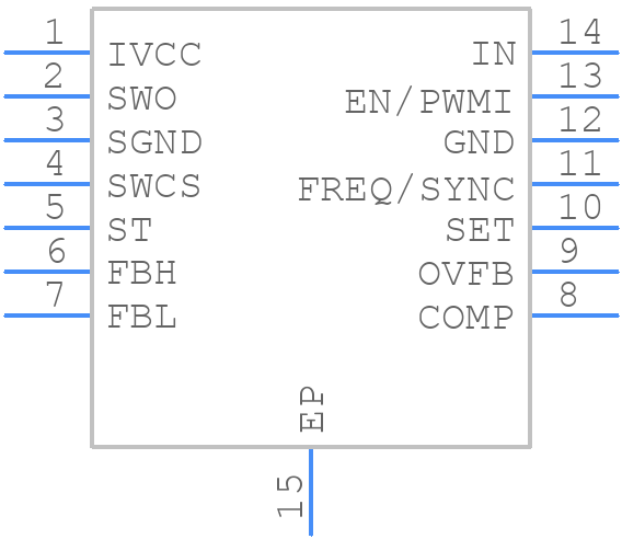 TLD5097ELXUMA1 - Infineon - PCB symbol