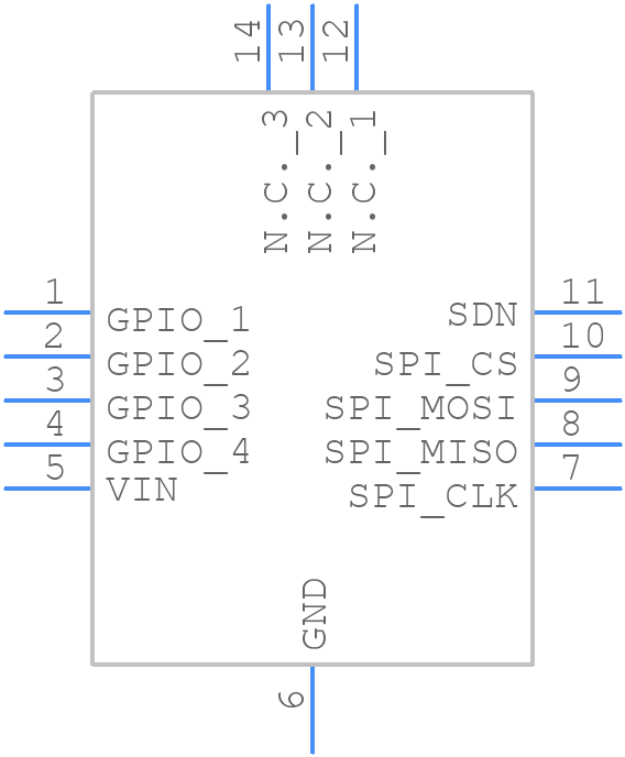 SPSGRFC-868 - STMicroelectronics - PCB symbol
