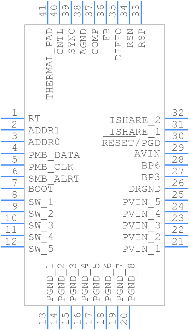 TPS546C23RVFT - Texas Instruments - PCB symbol