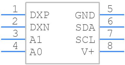 TMP422AQDCNTQ1 - Texas Instruments - PCB symbol