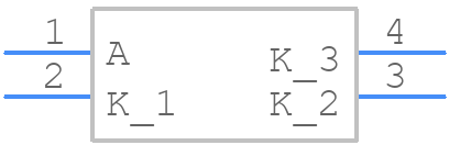 LS E67B-T2V1-1-1 - ams OSRAM - PCB symbol