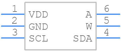 AD5247BKSZ50-RL7 - Analog Devices - PCB symbol