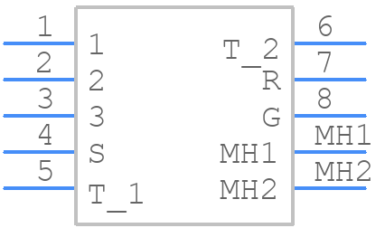 NCJ6FA-V - Neutrik - PCB symbol
