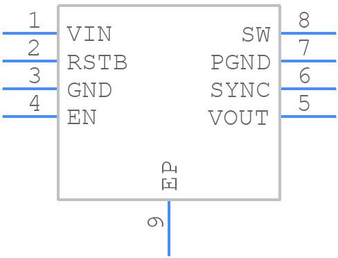 NCV890430MW50TXG - onsemi - PCB symbol