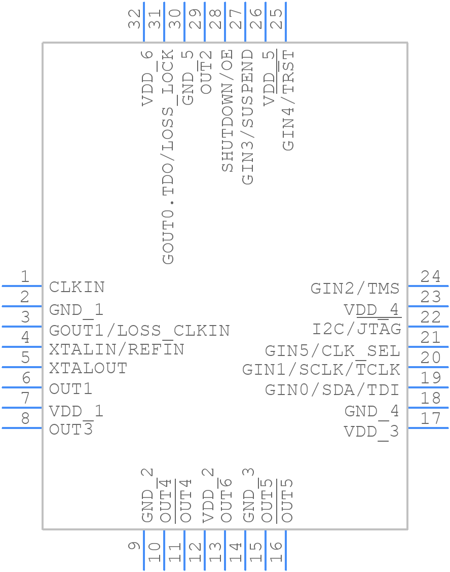 5V9885TPFGI8 - Renesas Electronics - PCB symbol