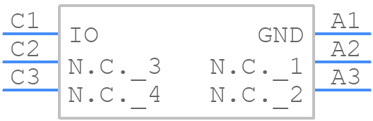 DS2431X+U - Analog Devices - PCB symbol