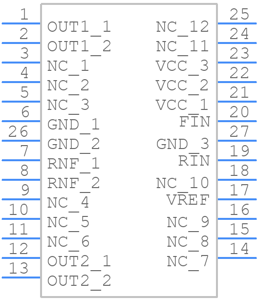 BD6222FP-E2 - ROHM Semiconductor - PCB symbol