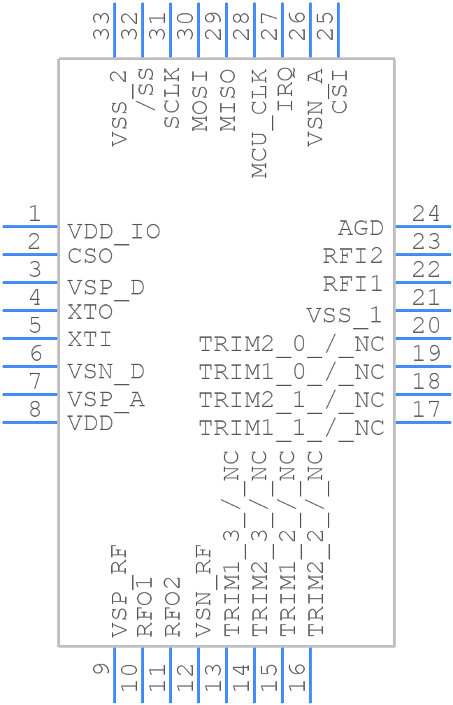 ST25R3914-AQFT - STMicroelectronics - PCB symbol
