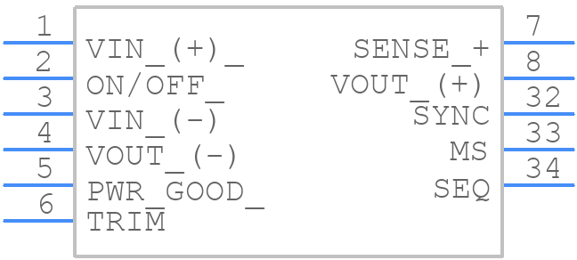 I6A4W020A033V-003-R - TDK Lambda - PCB symbol
