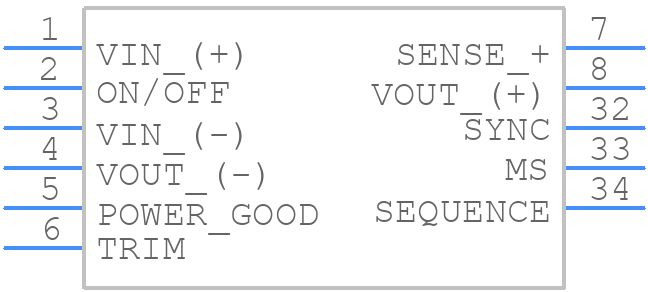 I6A4W020A033V-002-R - TDK Lambda - PCB symbol
