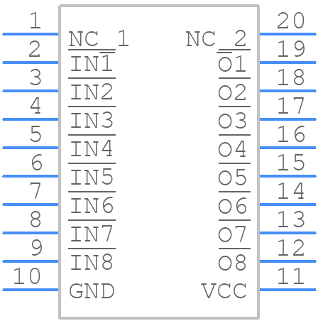 M54583FP - Mitsubishi - PCB symbol