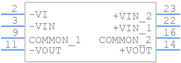 JCA1005D03 - XP POWER - PCB symbol