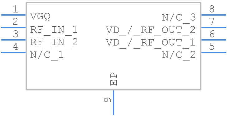 QPD1000 - Qorvo - PCB symbol