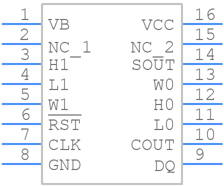 DS1267BS-050+ - Analog Devices - PCB symbol