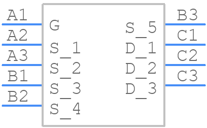 DMP1011UCB9-7 - Diodes Incorporated - PCB symbol