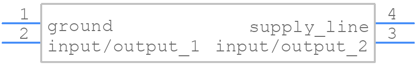 PESD2ETH-AXR - Nexperia - PCB symbol