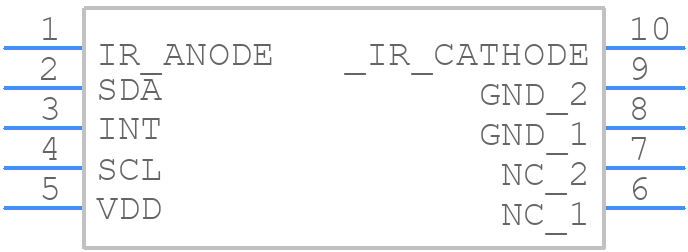 VCNL4020C-GS08 - Vishay - PCB symbol