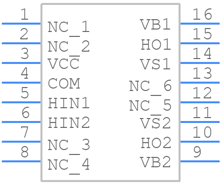 IRS21853SPBF - Infineon - PCB symbol