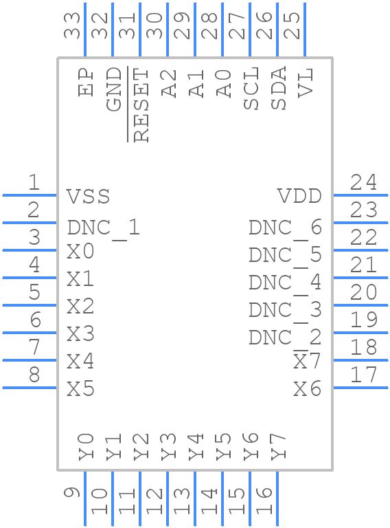 ADG2188YCPZ-REEL7 - Analog Devices - PCB symbol