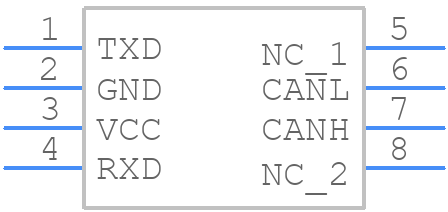 TCAN332DCNR - Texas Instruments - PCB symbol