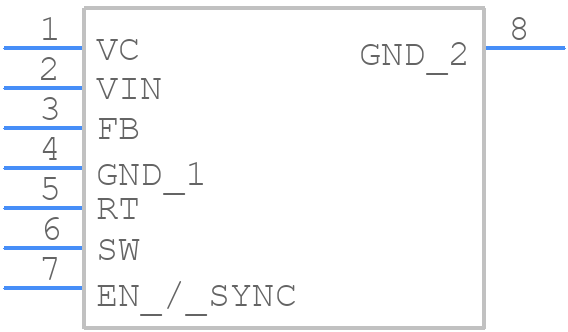 BD90640HFP-CTR - ROHM Semiconductor - PCB symbol