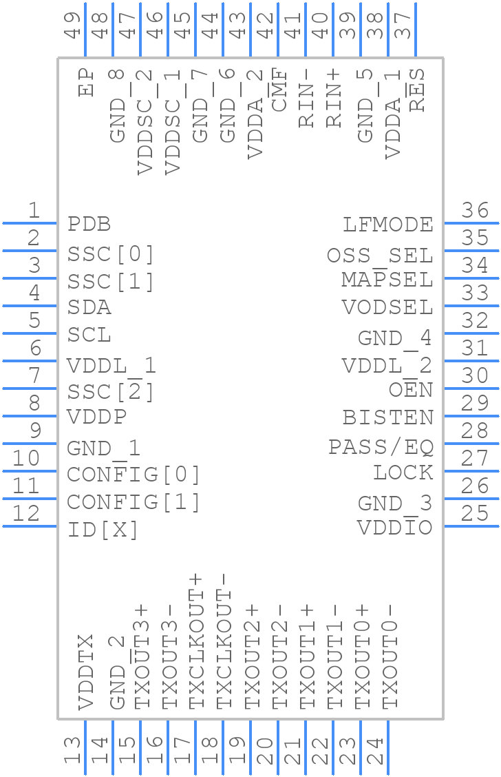 DS92LV0422SQ/NOPB - Texas Instruments - PCB symbol