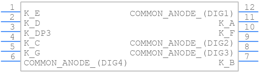 CA56-12CGKWA - Kingbright - PCB symbol