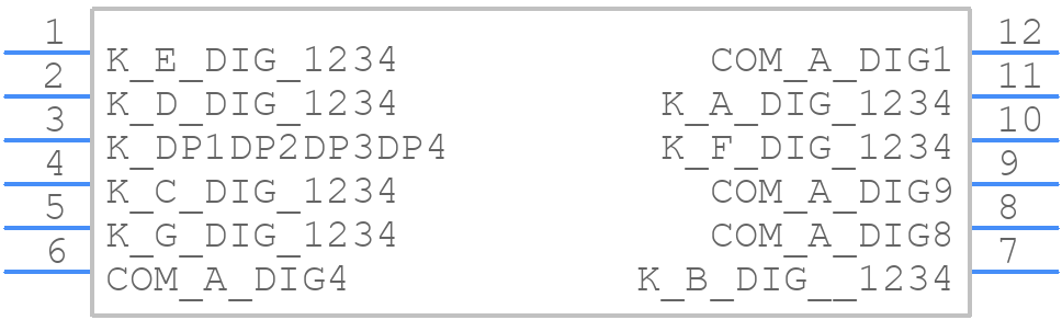 CA56-12SURKWA - Kingbright - PCB symbol