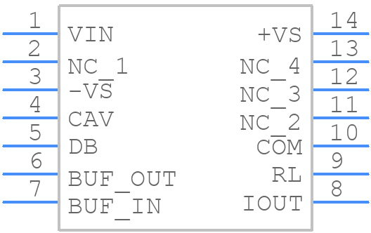 5962-8980501CA - Analog Devices - PCB symbol