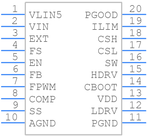 LM3075MTC/NOPB - Texas Instruments - PCB symbol